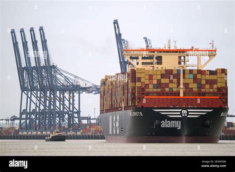 The World S Largest Cargo Ship MSC Loreto Leaves The Port Of