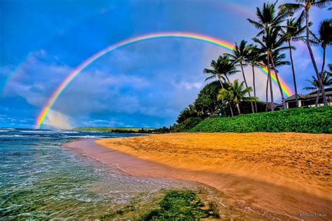 Rainbow In Hawaii Beautiful Locations Nature Hawaiian Rainbow Go Hawaii