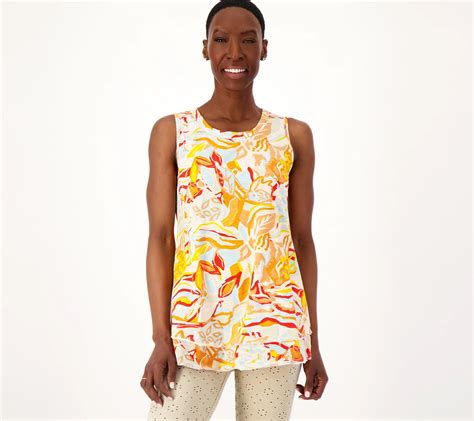 Logo Layers By Lori Goldstein Cotton Slub Tank Top Qvc