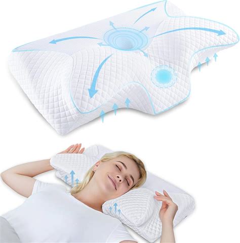 Homca Almohada Cervical De Espuma Viscoelastica Almohada Ortopedica