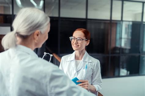 Premium Photo Red Haired Doctor Good Looking Red Haired Female