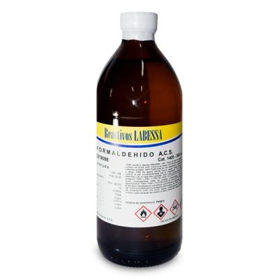 FORMALDEHIDO 500ML 36 5 38 ACS FORMOL ALDEHIDO FORMICO REACTIVOS