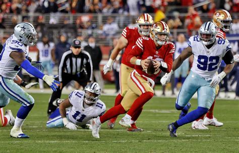 Echoing 49ers Past Playoff Victories Over Cowboys Brock Purdy Came Through In 19 12 Win