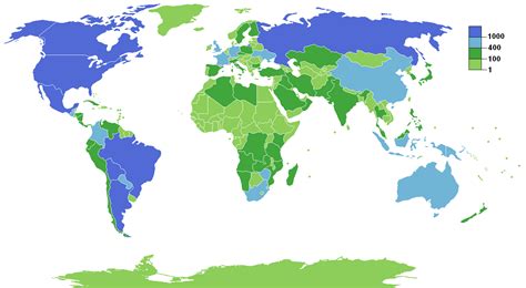 Countries With The Most Airports R Mapporn