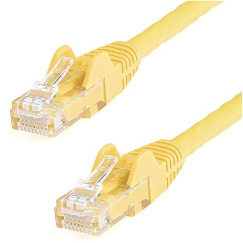 StarTech.com 14FT Cat6 Snagless Unshielded (UTP) Pure Bare Copper Patch Cable 550MHz — Yellow (Single) (N6PAT-C6-UTP-14FT-YL-1PK)