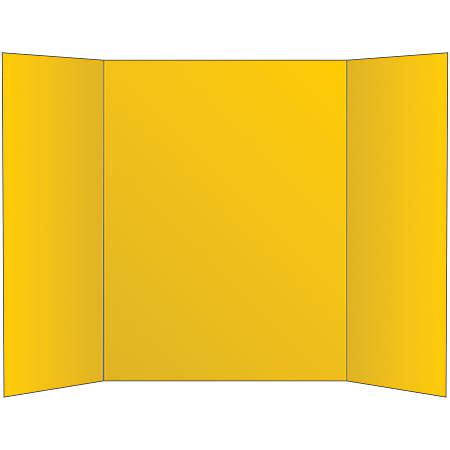 Office Depot Brand 2 Ply Tri Fold Project Board 36 X 48 Yellow Office