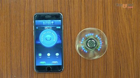 Aiture App Control Bluetooth Led Hand Fidget Spinner Youtube