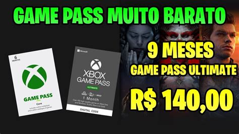 GAME PASS BARATO COMPRE 9 MESES DE GAME PASS ULTIMATE POR R 140 00