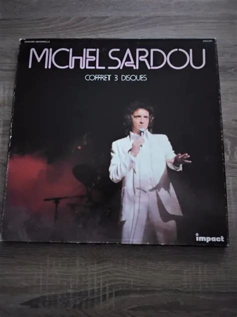 Coffret Michel Sardou Disques Vinyles Impact Titres Eur