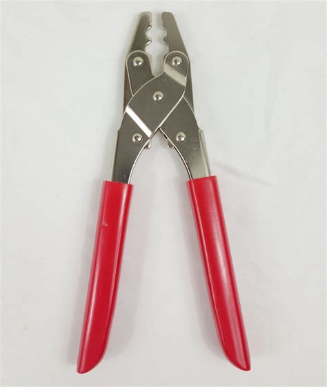 Vintage Hex Nut Pliers Plastic Red Coated Handles Tiawan Ebay