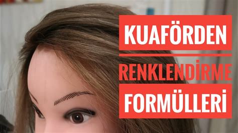 kuaförden evde uygulayacağınız saç boyası renkleri formülü YouTube