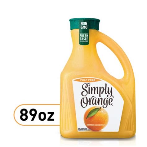 Simply Orange Pulp Free Orange All Natural Juice 89 Fl Oz Smith’s Food And Drug