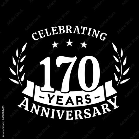 170th anniversary celebration design template. 170 years vector and ...