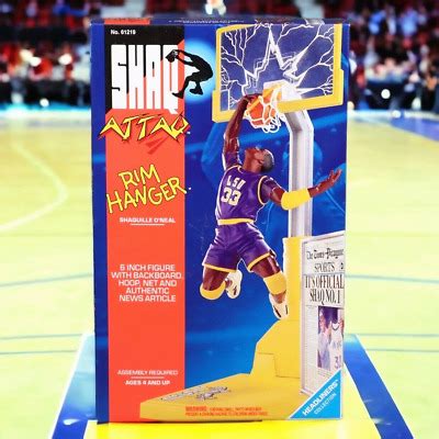 Shaq Attaq Rim Hanger Action Figure Kenner Shaquille O Neal LSU Vtg