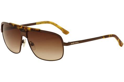 Diesel Men S Dl0037 Dl 0037 Retro Pilot Sunglasses