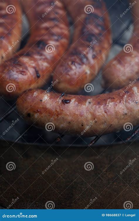 Traditional Polish Sausages. Stock Image - Image of meat, outdoor: 98668837