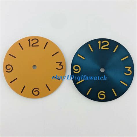 Mm Orange Blue Sandwich Sterile Watch Dial Fit Eta