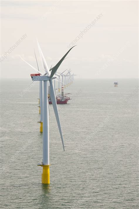 The Walney Offshore Wind Farm Stock Image C028 9350 Science Photo