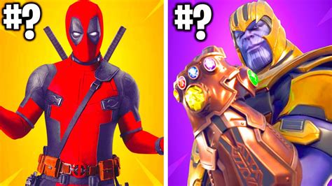 Top 10 Fortnite Collabs Ranked Worst To Best Youtube