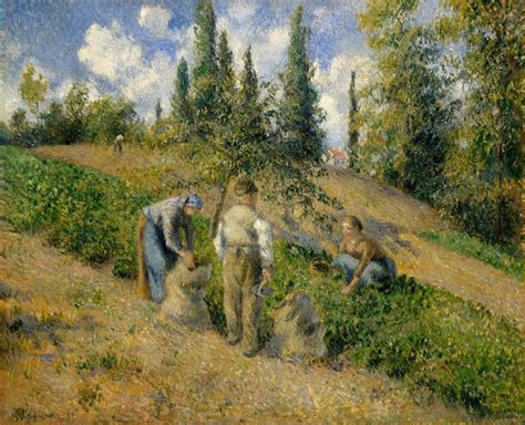 04 Camille Pissarro La Cosecha Pontoise Web De Arte Coleccionistas