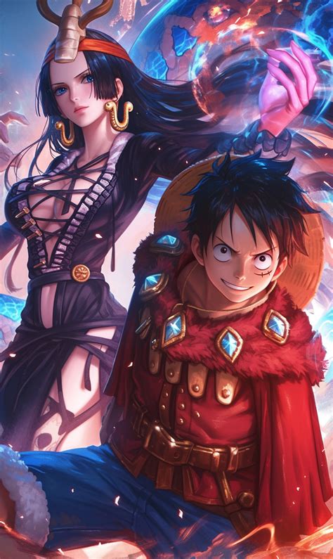 Witch Boa Hacock And Wizard Luffy By Pyroknight98 On Deviantart