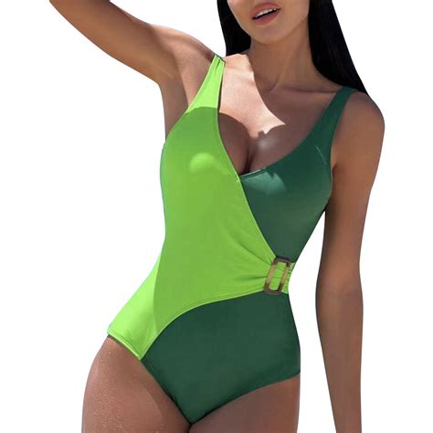 Swim Suits For Women 2024 Sexy Halter Solid Color Bikini Swimsuit Plus