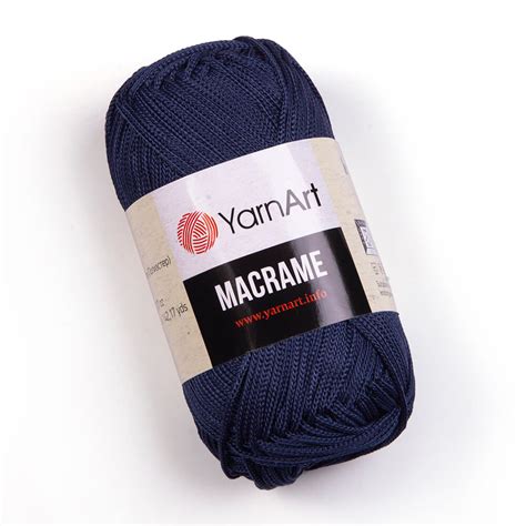 Sznurek Poliestrowy MACRAME YarnArt 2mm 162 Granatowy 14246203494