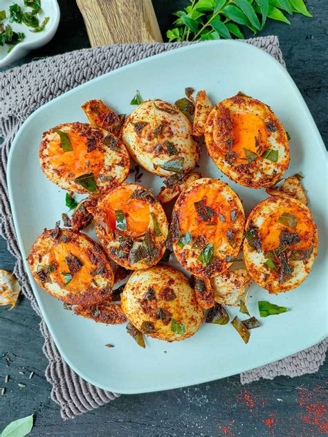 Boiled Egg Masala Fry Go Healthy Ever After