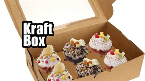 Review Jucoan Pack Kraft Cupcake Box With Insert And Window For