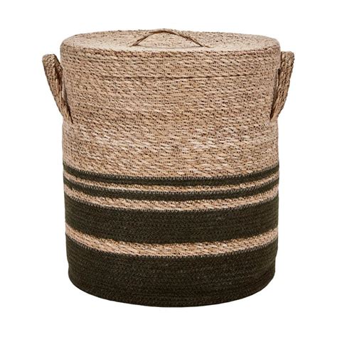 Laundry storage basket with lid 2 pieces from House Doctor - NordicNest.com