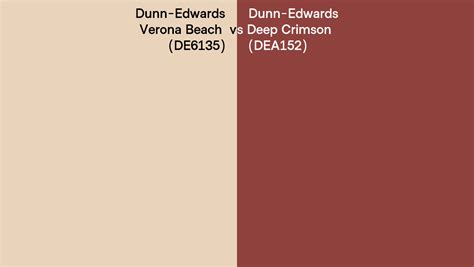 Dunn Edwards Verona Beach Vs Deep Crimson Side By Side Comparison