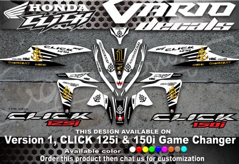 Honda Click 125i 150i Game Changer Decals Lazada PH