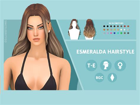 The Sims Resource Esmeralda Hairatyle