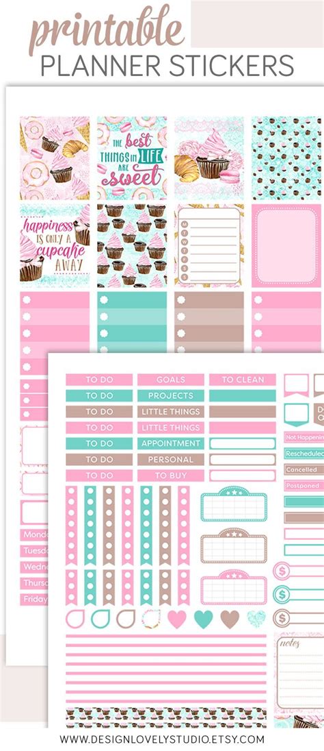 Printable Mini Happy Planner Stickers Pastel Planner Etsy Mini