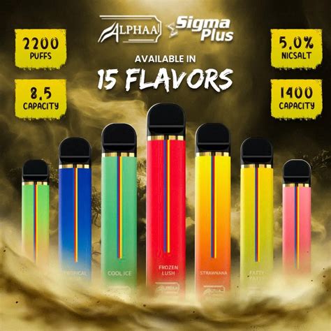 Alphaa Sigma Disposable Vape 2200 Puffs 5 Adyah Wholesale