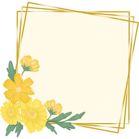 Moldura Quadrada De Flores Png Flor Ramalhete Floral Imagem Png E