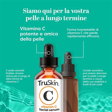 TruSkin Vitamin C Serum Siero viso anti età alla vitamina C con acido