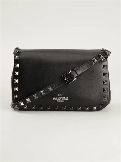 Valentino Rockstud Shoulder Bag Black