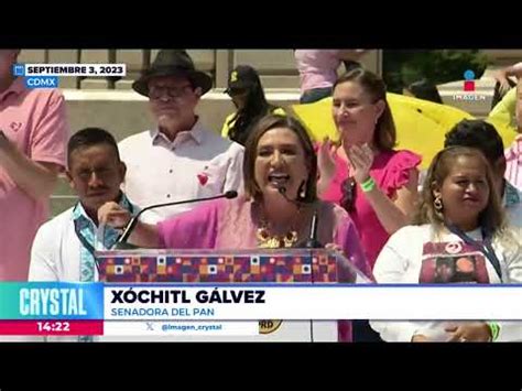 Xóchitl Gálvez recibe la constancia como coordinadora del Frente Amplio