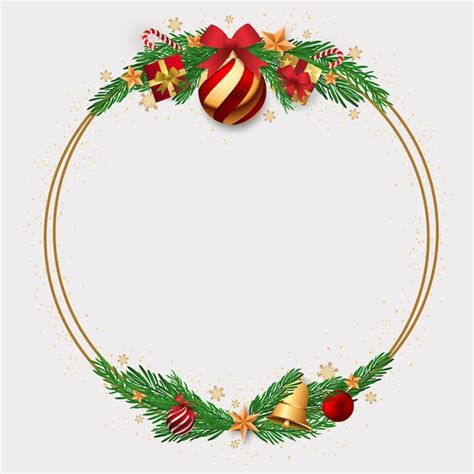 Christmas Circle Border Vectors And Illustrations For Free Download Freepik