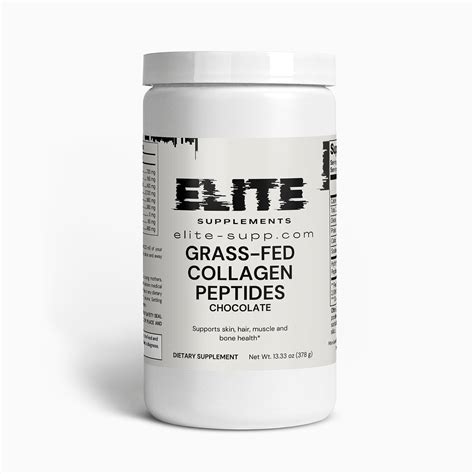 Grass Fed Collagen Peptides Powder Chocolate Elite Supplements