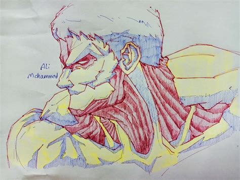 Armored titan : r/drawing