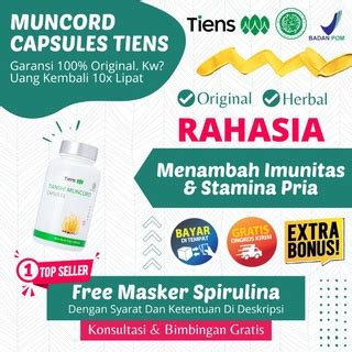 Jual Terlaris Tianshi Muncord Capsules Mini Kapsul Original