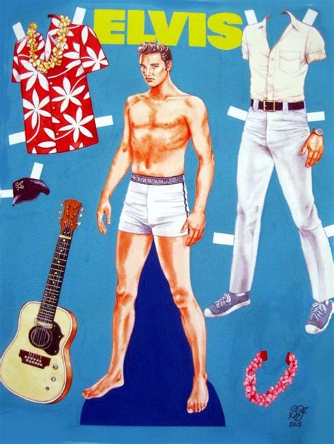 Elvis Presley Paper Doll By Bruce Patrick Jones In Paper Dolls