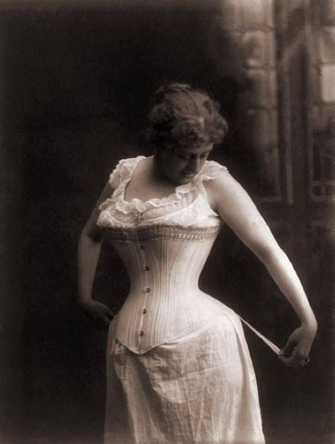 Women In A Whale Boned Corset Vintage Corset Edwardian