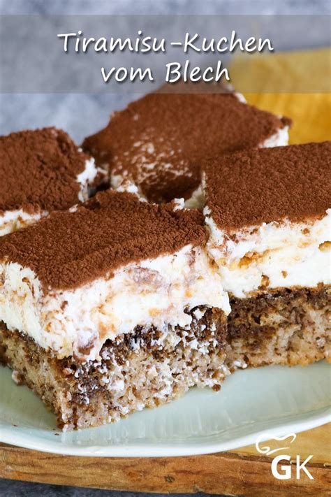 Tiramisu Kuchen Vom Blech Rezept Recipe Dessert Cake Recipes