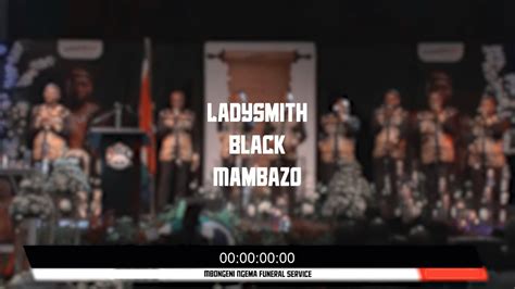 Ladysmith Black Mambazo Paying Tribute To Mbongeni Israel Ngema