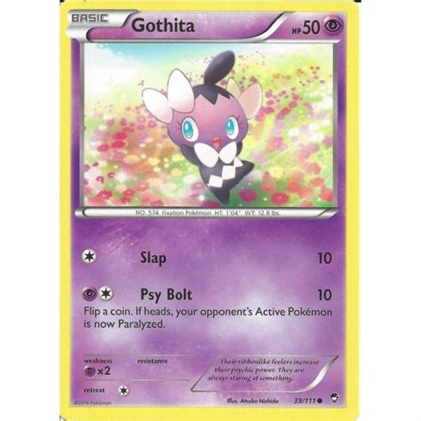 Pokemon Trading Card Game 39 111 Gothita Common XY 03 Furious Fists