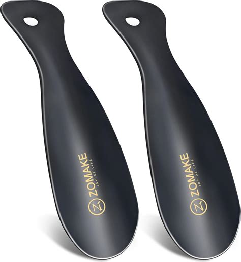 Metal Shoe Horn 2 Pack Stainless Steel ShoeHorn 7 5 Inches Portable