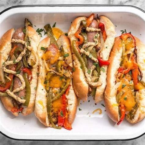 Roasted Bratwurst with Peppers and Onions - Budget Bytes